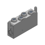 VVCC13-1A-02F - Verblockbare Einzelanschlussplatte für 3/2-Wege-Ventile